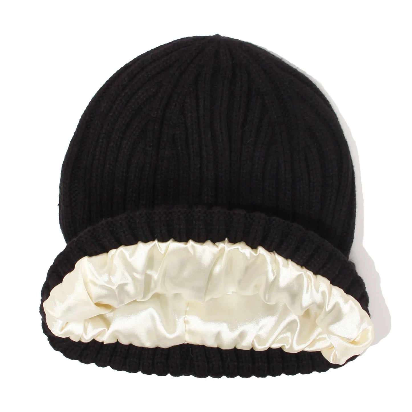 Kids - Silk Satin Lined Knitted Hat